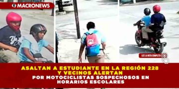 ASALTAN A ESTUDIANTE EN LA REGIÓN 228 Y VECINOS ALERTAN POR MOTOCICLISTAS SOSPECHOSOS EN HORARIOS ESCOLARES