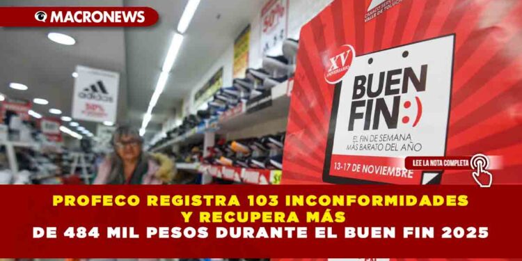 PROFECO REGISTRA 103 INCONFORMIDADES Y RECUPERA MÁS DE 484 MIL PESOS DURANTE EL BUEN FIN 2025