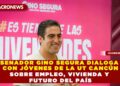 SENADOR GINO SEGURA DIALOGA CON JÓVENES DE LA UT CANCÚN SOBRE EMPLEO, VIVIENDA Y FUTURO DEL PAÍS
