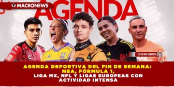 AGENDA DEPORTIVA DEL FIN DE SEMANA: NBA, FÓRMULA 1, LIGA MX, NFL Y LIGAS EUROPEAS CON ACTIVIDAD INTENSA