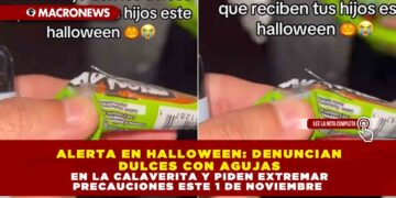 ALERTA EN HALLOWEEN: DENUNCIAN DULCES CON AGUJAS EN LA CALAVERITA Y PIDEN EXTREMAR PRECAUCIONES ESTE 1 DE NOVIEMBRE