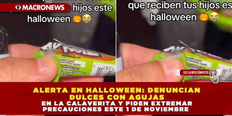 ALERTA EN HALLOWEEN: DENUNCIAN DULCES CON AGUJAS EN LA CALAVERITA Y PIDEN EXTREMAR PRECAUCIONES ESTE 1 DE NOVIEMBRE