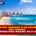 CANCÚN HOY DOMINGO 16 DE NOVIEMBRE  MUY NUBOSO CON TEMPERATURA MÁXIMA DE 31 GRADOS