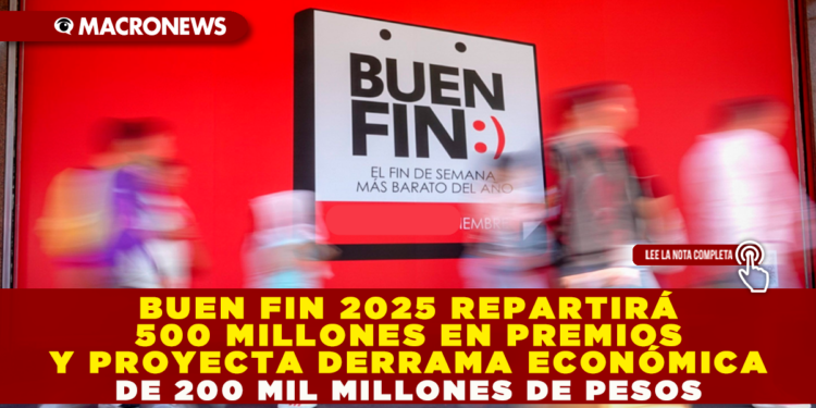 BUEN FIN 2025 REPARTIRÁ 500 MILLONES EN PREMIOS Y PROYECTA DERRAMA ECONÓMICA DE 200 MIL MILLONES DE PESOS
