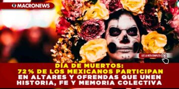 DÍA DE MUERTOS: 72 % DE LOS MEXICANOS PARTICIPAN EN ALTARES Y OFRENDAS QUE UNEN HISTORIA, FE Y MEMORIA COLECTIVA