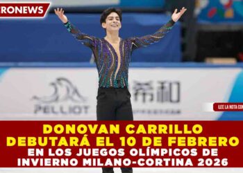 DONOVAN CARRILLO DEBUTARÁ EL 10 DE FEBRERO EN LOS JUEGOS OLÍMPICOS DE INVIERNO MILANO-CORTINA 2026
