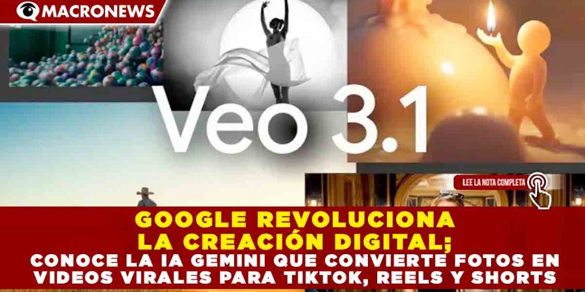 GOOGLE REVOLUCIONA LA CREACIÓN DIGITAL; CONOCE LA IA GEMINI QUE CONVIERTE FOTOS EN VIDEOS VIRALES PARA TIKTOK, REELS Y SHORTS