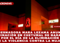 GOBERNADORA MARA LEZAMA ANUNCIA ILUMINACIÓN EN CHETUMAL DE NARANJA POR EL DÍA DE LA ELIMINACIÓN DE LA VIOLENCIA CONTRA LA MUJER