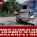 ACCIDENTE VEHICULAR DETRÁS DEL AEROPUERTO DE CANCÚN: GÓNDOLA IMPACTA A TRÁILER