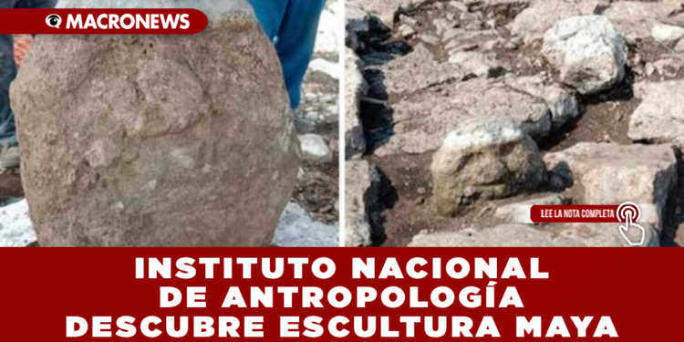 INSTITUTO NACIONAL DE ANTROPOLOGÍA DESCUBRE ESCULTURA MAYA MILENARIA DE UN «SEÑOR ANCIANO» EN YUCATÁN