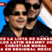 CONOCE LA LISTA DE GANADORES DE LOS LATIN GRAMMY 2025: CHRISTIAN NODAL GANA EN REGIONAL MEXICANA