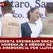 PRESIDENTA SHEINBAUM ENCABEZA HOMENAJE A HÉROES DE LA EMERGENCIA POR LLUVIAS