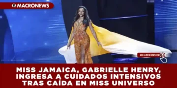 MISS JAMAICA, GABRIELLE HENRY, INGRESA A CUIDADOS INTENSIVOS TRAS CAÍDA EN MISS UNIVERSO