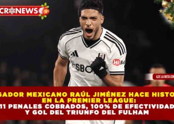 JUGADOR MEXICANO RAÚL JIMÉNEZ HACE HISTORIA EN LA PREMIER LEAGUE: 11 PENALES COBRADOS, 100% DE EFECTIVIDAD Y GOL DEL TRIUNFO DEL FULHAM