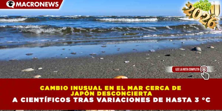 CAMBIO INUSUAL EN EL MAR CERCA DE JAPÓN DESCONCIERTA A CIENTÍFICOS TRAS VARIACIONES DE HASTA 3 °C