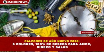 CALZONES DE AÑO NUEVO 2026: 6 COLORES, 100% DE DESEOS PARA AMOR, DINERO Y SALUD