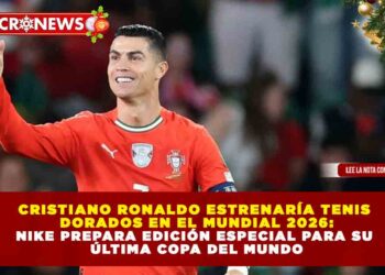 CRISTIANO RONALDO ESTRENARÍA TENIS DORADOS EN EL MUNDIAL 2026: NIKE PREPARA EDICIÓN ESPECIAL PARA SU ÚLTIMA COPA DEL MUNDO