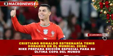 CRISTIANO RONALDO ESTRENARÍA TENIS DORADOS EN EL MUNDIAL 2026: NIKE PREPARA EDICIÓN ESPECIAL PARA SU ÚLTIMA COPA DEL MUNDO