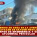 INCENDIO DE GRÚA EN LA AVENIDA HUAYACÁN DE CANCÚN MOVILIZA A CUERPOS DE EMERGENCIA Y GENERA AFLUENCIA VEHICULAR