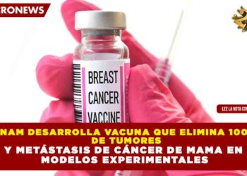 UNAM DESARROLLA VACUNA QUE ELIMINA 100% DE TUMORES Y METÁSTASIS DE CÁNCER DE MAMA EN MODELOS EXPERIMENTALES