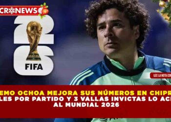 MEMO OCHOA MEJORA SUS NÚMEROS EN CHIPRE: 1.5 GOLES POR PARTIDO Y 3 VALLAS INVICTAS LO ACERCAN AL MUNDIAL 2026