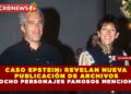 CASO EPSTEIN: REVELAN NUEVA PUBLICACIÓN DE ARCHIVOS CON OCHO PERSONAJES FAMOSOS MENCIONADOS