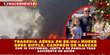 TRAGEDIA AÉREA EN EE.UU.: MUERE GREG BIFFLE, CAMPEÓN DE NASCAR CON 19 VICTORIAS, JUNTO A SU FAMILIA TRAS ACCIDENTE DE AVIÓN