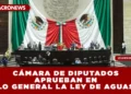 CÁMARA DE DIPUTADOS APRUEBAN EN LO GENERAL LA LEY DE AGUAS; ESTABLECE DERECHO HUMANO AL RECURSO Y SANCIONA DELITOS