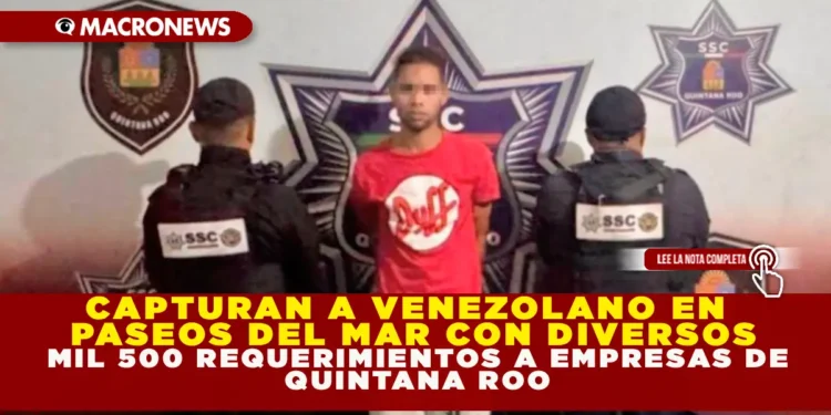 CAPTURAN A VENEZOLANO EN PASEOS DEL MAR CON DIVERSOS TIPOS DE NARCOTICOS