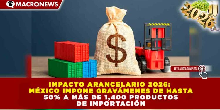 IMPACTO ARANCELARIO 2026: MÉXICO IMPONE GRAVÁMENES DE HASTA 50% A MÁS DE 1,400 PRODUCTOS DE IMPORTACIÓN