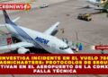 INVESTIGA INCIDENTE EN EL VUELO 780 DE MAGNICHARTERS: PROTOCOLOS DE SEGURIDAD SE ACTIVAN EN EL AEROPUERTO INTERNACIONAL BENITO JUÁREZ DE LA CIUDAD DE MÉXICO TRAS FALLA TÉCNICA