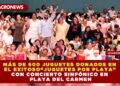 MÁS DE 600 JUGUETES DONADOS EN EL EXITOSO “JUGUETES POR PLAYA” CON CONCIERTO SINFÓNICO EN PLAYA DEL CARMEN