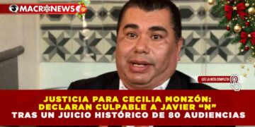 JUSTICIA PARA CECILIA MONZÓN: DECLARAN CULPABLE A JAVIER “N” TRAS UN JUICIO HISTÓRICO DE 80 AUDIENCIAS