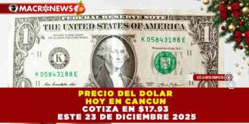 PESO MEXICANO SE CONSOLIDA EN 17.93 UNIDADES ANTE DESACELERACIÓN DE LA INFLACIÓN AL 3.72%