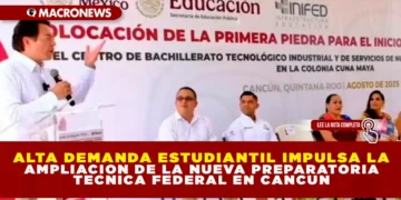 ALTA DEMANDA ESTUDIANTIL IMPULSA LA AMPLIACIÓN DE LA NUEVA PREPARATORIA TÉCNICA FEDERAL EN CANCÚN
