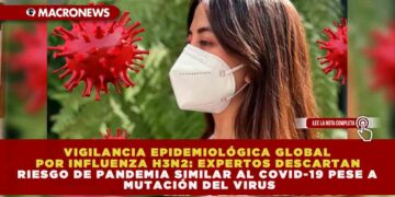 VIGILANCIA EPIDEMIOLÓGICA GLOBAL POR INFLUENZA H3N2: EXPERTOS DESCARTAN RIESGO DE PANDEMIA SIMILAR AL COVID-19 PESE A MUTACIÓN DEL VIRUS