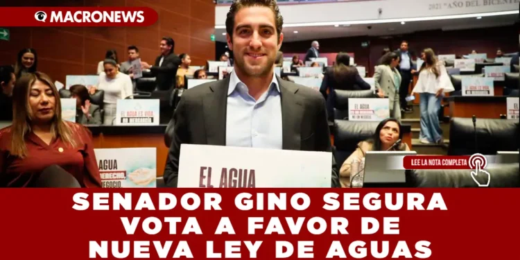SENADOR GINO SEGURA VOTA A FAVOR DE NUEVA LEY DE AGUAS: «EL AGUA NO ES UN NEGOCIO, ES UN DERECHO»