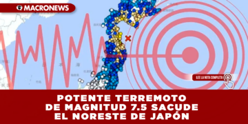 POTENTE TERREMOTO DE MAGNITUD 7.5 SACUDE EL NORESTE DE JAPÓN; EMITEN ÓRDENES DE EVACUACIÓN Y ALERTA DE TSUNAMI