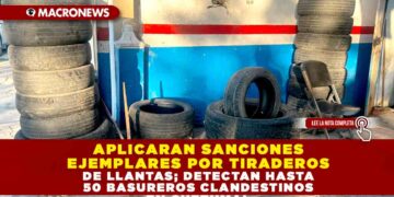 APLICARAN SANCIONES EJEMPLARES POR TIRADEROS DE LLANTAS; DETECTAN HASTA 50 BASUREROS CLANDESTINOS EN CHETUMAL