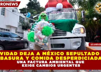 Navidad deja a México sepultado en basura y comida desperdiciada, una factura ambiental que exige cambios urgentes