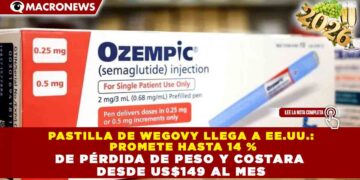 PASTILLA DE WEGOVY LLEGA A EE.UU.: PROMETE HASTA 14 % DE PÉRDIDA DE PESO Y COSTARA DESDE US$149 AL MES