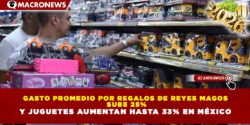 GASTO PROMEDIO POR REGALOS DE REYES MAGOS SUBE 25% Y JUGUETES AUMENTAN HASTA 33% EN MÉXICO