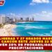 LLUVIAS LIGERAS Y 27 GRADOS MARCARÁN EL  CLIMA EN CANCÚN ESTE JUEVES 22 DE ENERO; PREVÉN 20% DE PROBABILIDAD DE  PRECIPITACIONES