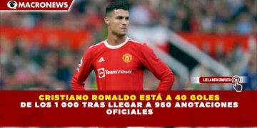 CRISTIANO RONALDO ESTÁ A 40 GOLES DE LOS 1 000 TRAS LLEGAR A 960 ANOTACIONES OFICIALES