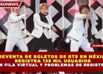 PREVENTA DE BOLETOS DE BTS EN MÉXICO  REGISTRA 138 MIL USUARIOS EN FILA VIRTUAL Y PROBLEMAS DE REGISTRO