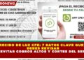 RECIBO DE LUZ CFE: 7 DATOS CLAVE QUE DEBES REVISAR PARA EVITAR COBROS ALTOS Y CORTES DEL SERVICIO