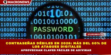CONTRASEÑAS DÉBILES EN 2026: MÁS DEL 60% DE LOS ATAQUES DIGITALES APROVECHAN CLAVES FÁCILES DE ADIVINAR