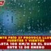 FRENTE FRÍO 27 PROVOCA LLUVIAS FUERTES Y VIENTOS DE HASTA 100 KM/H EN EL SURESTE ESTE 12 DE ENERO