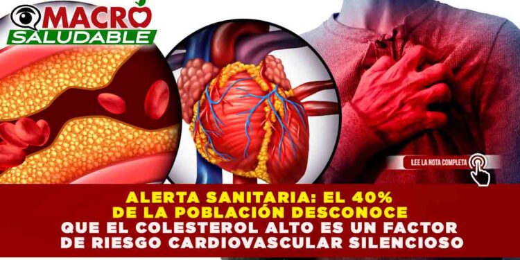 ALERTA SANITARIA: EL 40% DE LA POBLACIÓN DESCONOCE QUE EL COLESTEROL ALTO ES UN FACTOR DE RIESGO CARDIOVASCULAR SILENCIOSO