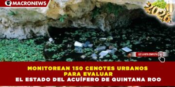 MONITOREAN 150 CENOTES URBANOS PARA EVALUAR EL ESTADO DEL ACUÍFERO DE QUINTANA ROO